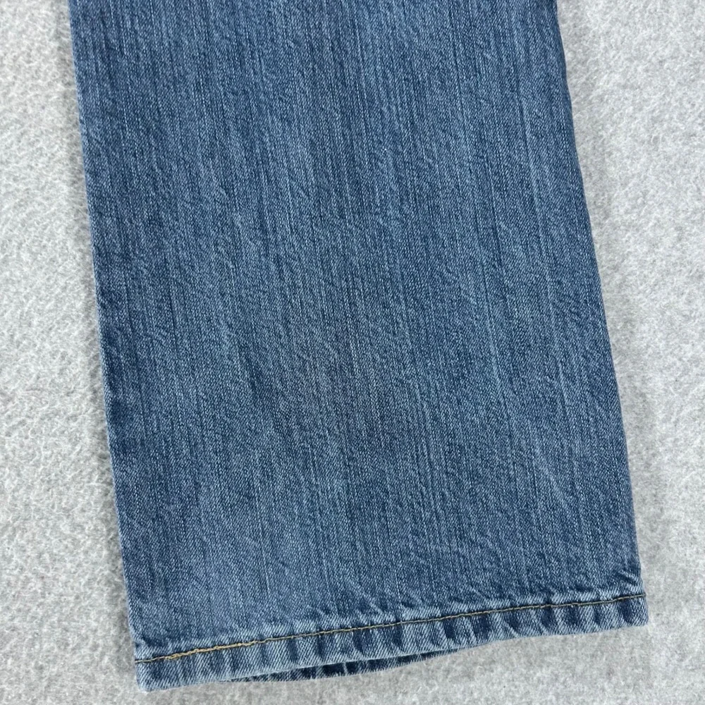 Wrangler Jeans Retro Slim Boot Mens 34x34 Blue Denim Western Cowboy